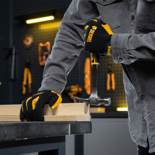 Молоток-гвоздодер 350 г, цельнометаллический, двухкомпонентная рукоятка Denzel по ценам производителя в Уфе с доставкой по всей России