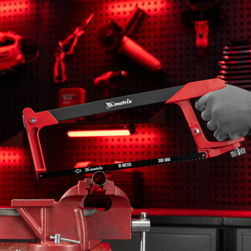 Ножовка по металлу, 300 мм, биметаллическое полотно, обрезиненная рукоятка Matrix по ценам производителя в Уфе с доставкой по всей России