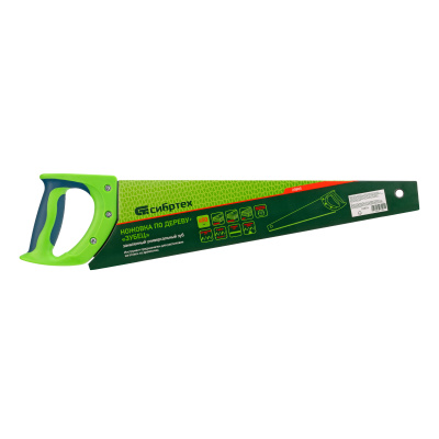Ножовка по дереву "Зубец", 450 мм, 7-8 TPI, каленый зуб 2D, двухкомпонентная рукоятка Сибртех по ценам производителя в Уфе с доставкой по всей России