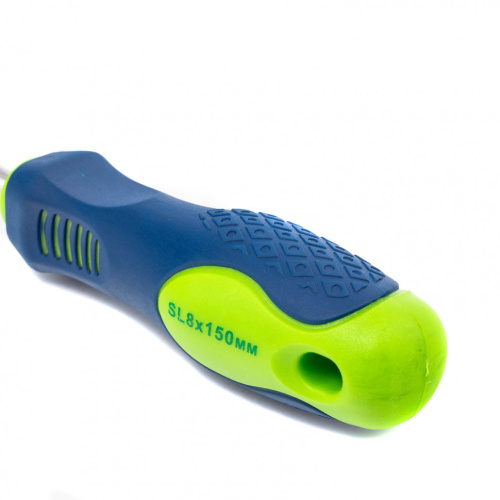 Отвертка, SL8 х 150 мм, CrV, двухкомпонентная рукоятка Сибртех по ценам производителя в Уфе с доставкой по всей России