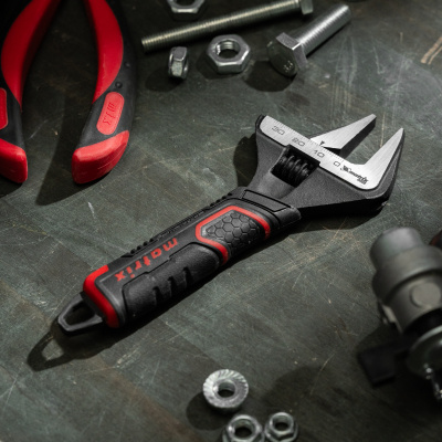 Ключ разводной, тонкие губки, фосфатированный, двухкомпонентная рукоятка, 150 мм, PRO Matrix по ценам производителя в Уфе с доставкой по всей России