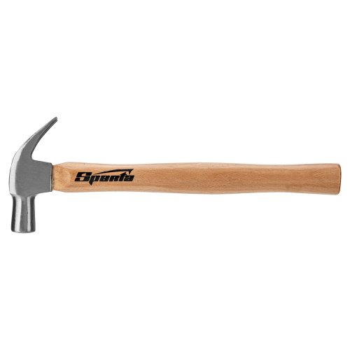 Молоток-гвоздодер, 225 г, боек 22 мм, деревянная рукоятка Sparta по ценам производителя в Уфе с доставкой по всей России