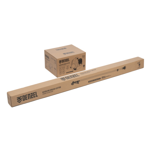 Триммер бензиновый DT-43E, 43 см3, неразъемная штанга, электростартер, состоит из 2 частей Denzel по ценам производителя в Уфе с доставкой по всей России