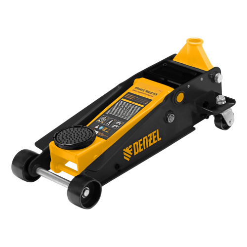 Домкрат гидравлический подкатной 3 т, с фиксатором, быстрый подъем, 135-480 мм, профессиональный Denzel по ценам производителя в Уфе с доставкой по всей России