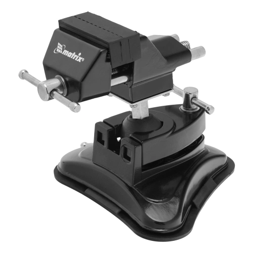 Тиски настольные, резиновая вакуумная присоска, шарнирный механизм, ширина рабочих губок 70 мм Matrix по ценам производителя в Уфе с доставкой по всей России