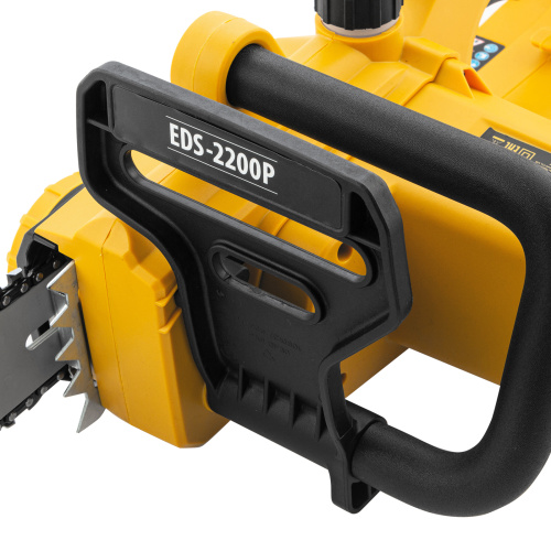 Пила цепная электрическая EDS-2200P, 2.2 кВт,поперечная, шина 45 см, шаг 3/8, паз 1.3 мм, 63 звена Denzel по ценам производителя в Уфе с доставкой по всей России