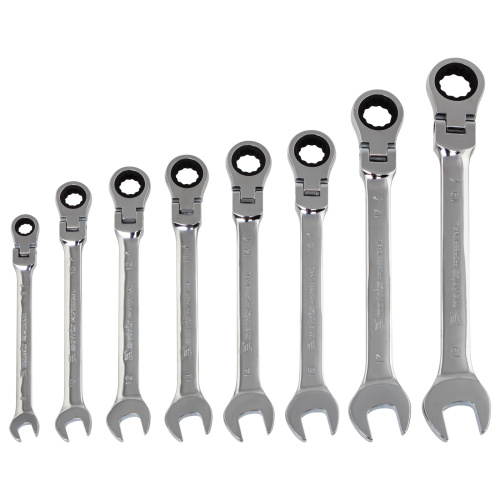 Набор ключей комбинированных, трещеточных шарнирных 8 шт Matrix по ценам производителя в Уфе с доставкой по всей России