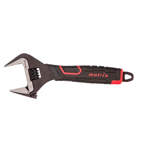 Ключ разводной, тонкие губки, фосфатированный, двухкомпонентная рукоятка, 200 мм, PRO Matrix по ценам производителя в Уфе с доставкой по всей России