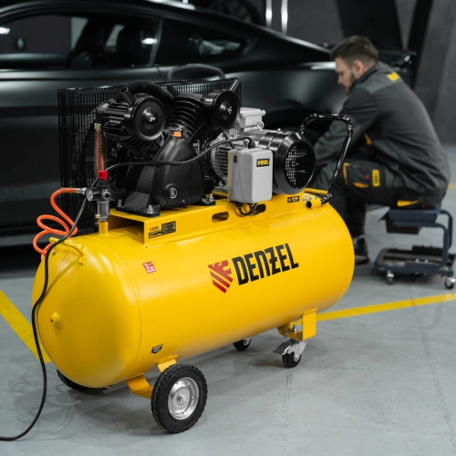 Компрессор воздушный рем. привод BCV 5500-T/200, 5,5 кВт, 200 литров, 850 л/мин Denzel по ценам производителя в Уфе с доставкой по всей России