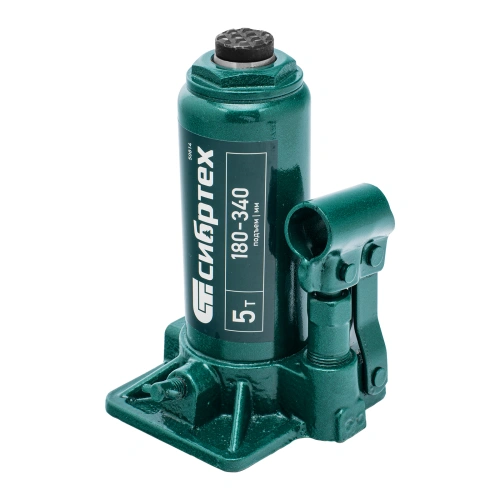 Домкрат гидравлический бутылочный, 5 т, 180-340 мм, в пласт. кейсе Сибртех по ценам производителя в Уфе с доставкой по всей России