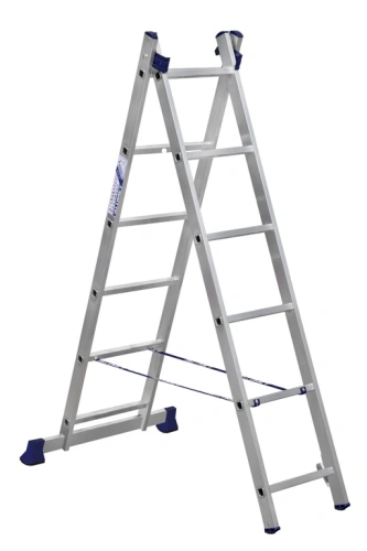 Лестница 2-х секционная алюминиевая 2*6 по ценам производителя в Уфе с доставкой по всей России