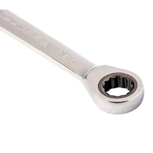 Ключ накидной трещоточный, 16 x 18 мм, CrV, зеркальный хром Matrix по ценам производителя в Уфе с доставкой по всей России