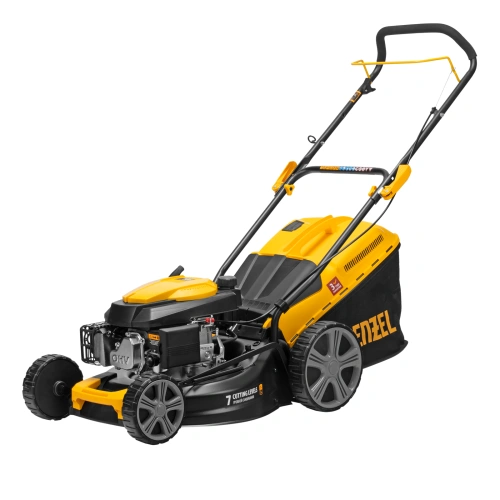 Газонокосилка бензиновая GLD-460, 146 куб.см, ширина 46 см, ручная, 7 уровней, травосборник 50 л Denzel по ценам производителя в Уфе с доставкой по всей России