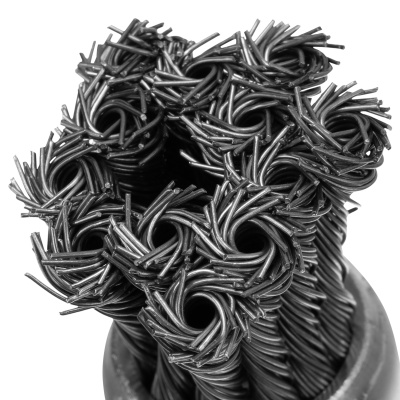 Щетка для дрели, 30 мм, "чашка" со шпилькой, крученая металлическая проволока Matrix по ценам производителя в Уфе с доставкой по всей России