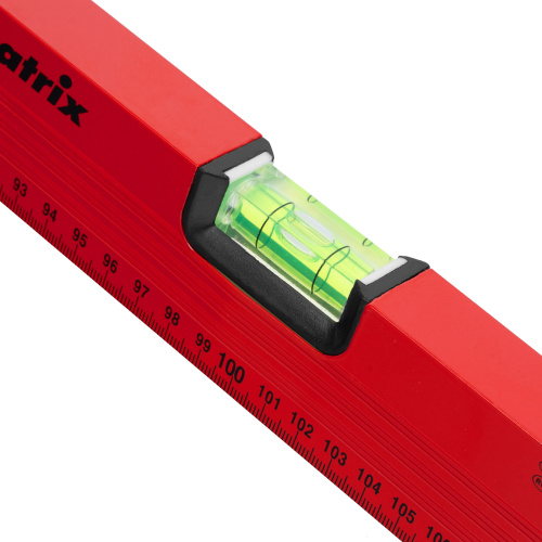 Уровень алюминиевый, 2000 мм, 3 глазка, красный, линейка Matrix по ценам производителя в Уфе с доставкой по всей России
