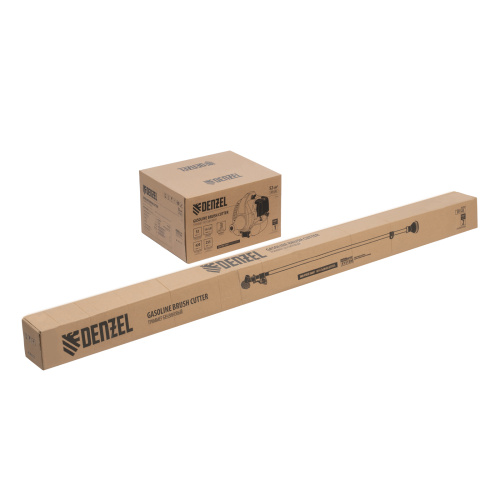 Триммер бензиновый DT-52E, 52 см3, неразъемная штанга, электростартер, состоит из 2 частей Denzel по ценам производителя в Уфе с доставкой по всей России