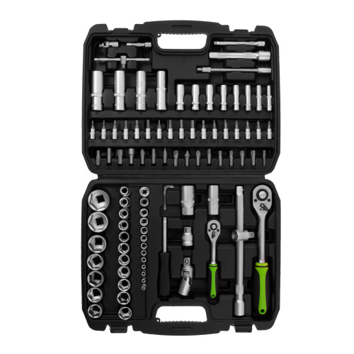 Набор инструмента, 1/2", 1/4", пластиковый кейс,94 предмета Сибртех по ценам производителя в Уфе с доставкой по всей России