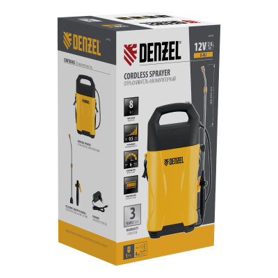 Опрыскиватель аккумуляторный D-8LI, 8 л, 12 В, 2 Ач Denzel по ценам производителя в Уфе с доставкой по всей России