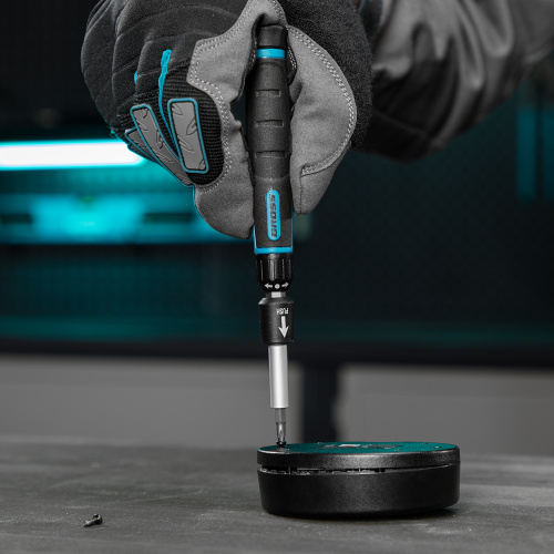 Отвертка с набором бит и торцевых головок для точных работ, гибкий привод, 48 шт, CrMo Gross по ценам производителя в Уфе с доставкой по всей России