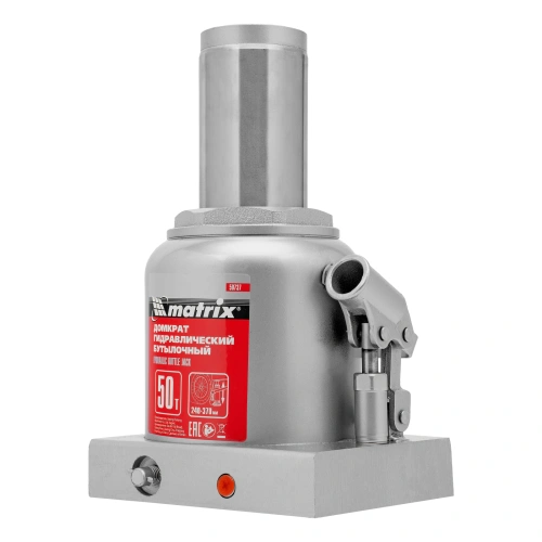 Домкрат гидравлический бутылочный, 50 т, высота подъема 240-370 мм Matrix по ценам производителя в Уфе с доставкой по всей России