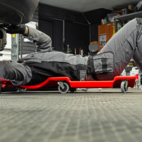 Лежак ремонтный на шести колесах, 1000 х 475 х 128 мм, пластиковый Matrix по ценам производителя в Уфе с доставкой по всей России