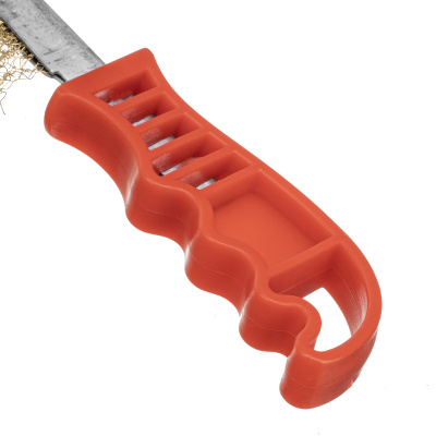 Щетка металлическая латунированная, пластиковая ручка Matrix по ценам производителя в Уфе с доставкой по всей России