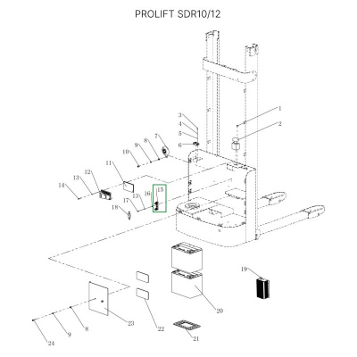 Гнездо предохранителя для штабелеров SDR1536/1545S/1645/1656/2036/2045, SDK по ценам производителя в Уфе с доставкой по всей России