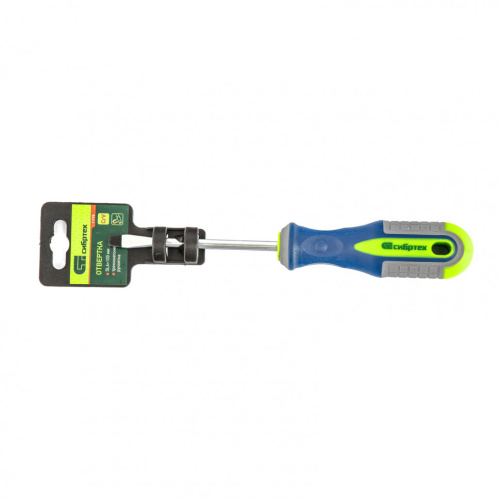 Отвертка, SL6 х 100 мм, CrV, трехкомпонентная рукоятка Сибртех по ценам производителя в Уфе с доставкой по всей России