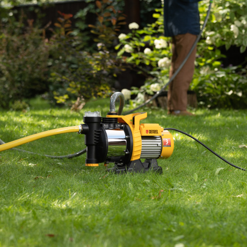 Садовый поверхностный насос GP1100SS, 1100 Вт, 4000 л/ч, подъем 45 м, пластик Denzel по ценам производителя в Уфе с доставкой по всей России