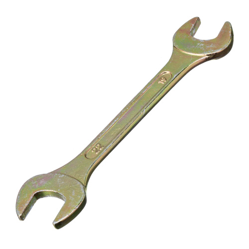 Ключ рожковый, 19 х 22 мм, желтый цинк Сибртех по ценам производителя в Уфе с доставкой по всей России