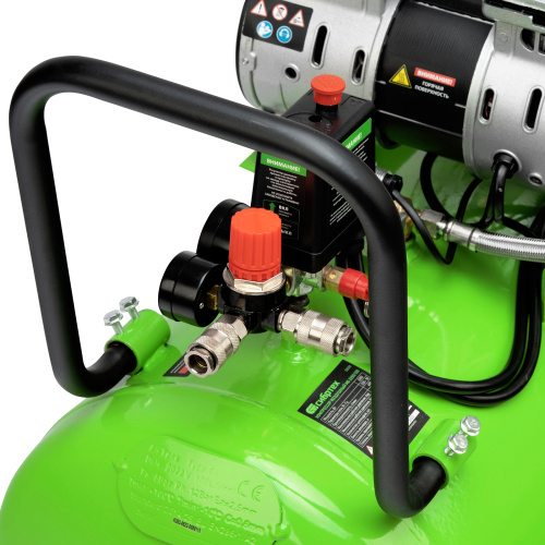 Компрессор безмаслянный малошумный МБ 2250/100, 2250 Вт, 100л, 400 л/мин Сибртех по ценам производителя в Уфе с доставкой по всей России