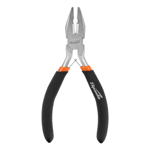 Плоскогубцы Mini, 130 мм, никелированные, авторазжим Sparta по ценам производителя в Уфе с доставкой по всей России