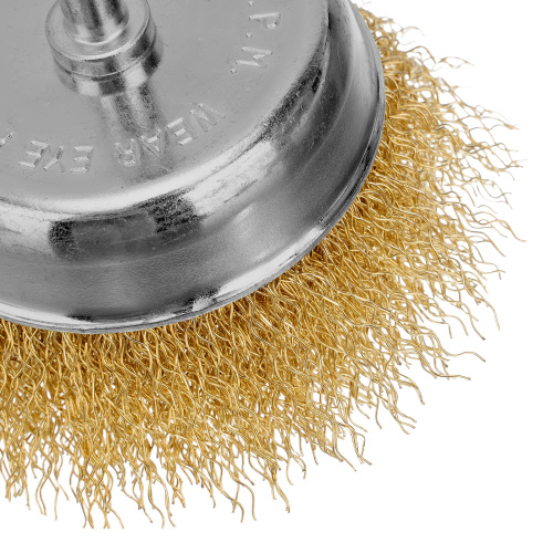 Набор щеток для дрели, 2 шт, 1 плоская, 100 мм, 1 "чашка", 75 мм, со шпильками Matrix по ценам производителя в Уфе с доставкой по всей России