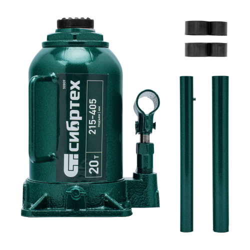 Домкрат гидравлический бутылочный, 20 т, 215-405 мм Сибртех по ценам производителя в Уфе с доставкой по всей России