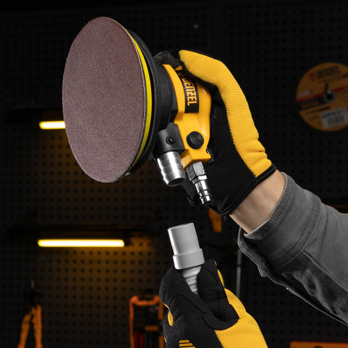 Эксцентриковая шлифовальная машина EPG150, 150 мм, 10000 об/мин, 5 мм, 160 л/мин Denzel по ценам производителя в Уфе с доставкой по всей России