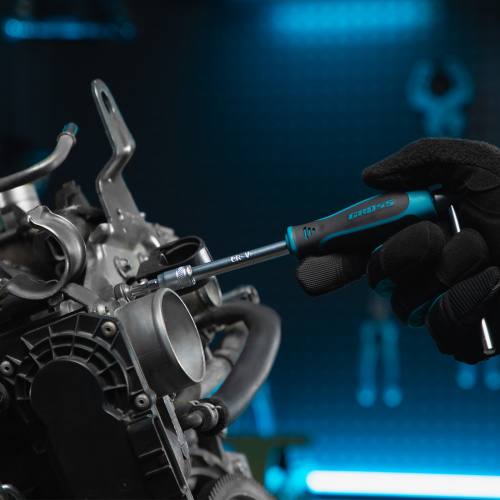 Набор инструментов, 1/4", 1/2", CrV, 120 зубьев, 76 предметов Gross по ценам производителя в Уфе с доставкой по всей России