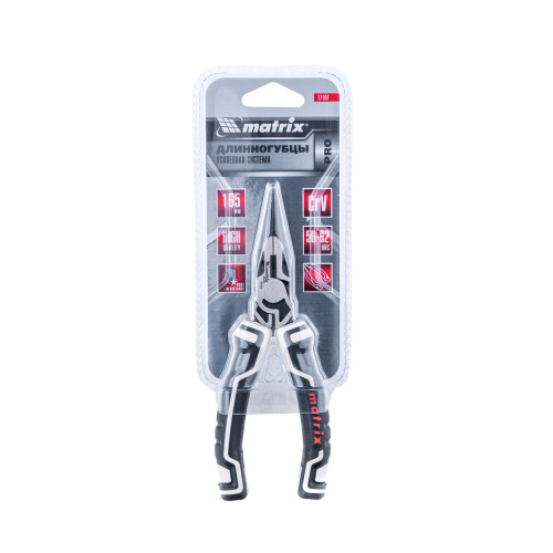 Длинногубцы прямые 165 мм, усиленная система, Pro Matrix по ценам производителя в Уфе с доставкой по всей России