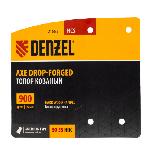 Топор кованый, 900 г, американский тип, буковая рукоятка, 430мм, EFP Denzel по ценам производителя в Уфе с доставкой по всей России