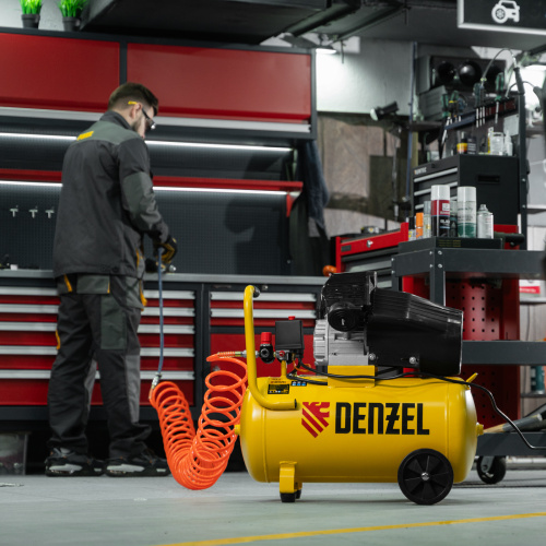 Компрессор воздушный прям. привод DCV1800/50, 1,8 кВт, 50 литров, 320 л/мин Denzel по ценам производителя в Уфе с доставкой по всей России