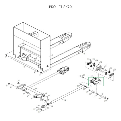 Рычаг силового блока для тележек SK20 по ценам производителя в Уфе с доставкой по всей России