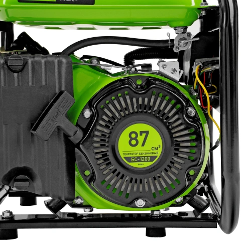 Генератор бензиновый БС-1200, 1 кВт, 230 В, четырехтактный, 5.5 л, ручной стартер Сибртех по ценам производителя в Уфе с доставкой по всей России