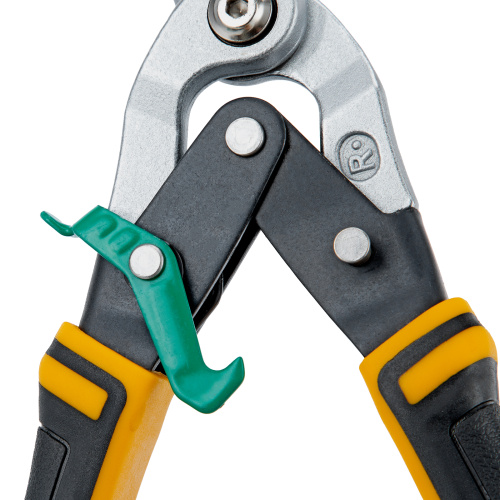 Ножницы по металлу, 270 мм, прямой и правый рез, сталь-СrMo, трехкомпонентные рукоятки Denzel по ценам производителя в Уфе с доставкой по всей России