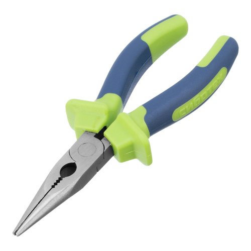 Длинногубцы прямые, 160 мм, двухкомпонентные рукоятки Сибртех по ценам производителя в Уфе с доставкой по всей России