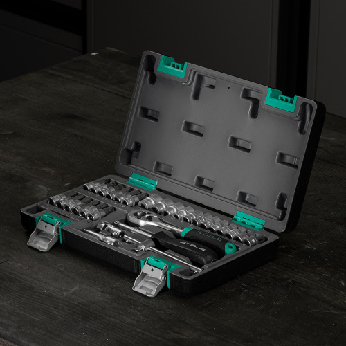 Набор инструментов, 1/4", CrV, пластиковый кейс 29 предметов Stels по ценам производителя в Уфе с доставкой по всей России