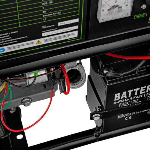 Генератор бензиновый БС-6500Э, 5.5 кВт, 230В, четырехтактный, 25 л, электростартер Сибртех по ценам производителя в Уфе с доставкой по всей России
