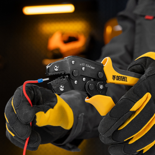 Клещи для обжима наконечников штыревых НШВ, НШВИ, НШВИ-2, 0,5-4 мм2 Denzel по ценам производителя в Уфе с доставкой по всей России