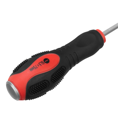 Ударная отвертка, SL5 x 75 мм, двухкомпонентная рукоятка, CrV Matrix по ценам производителя в Уфе с доставкой по всей России