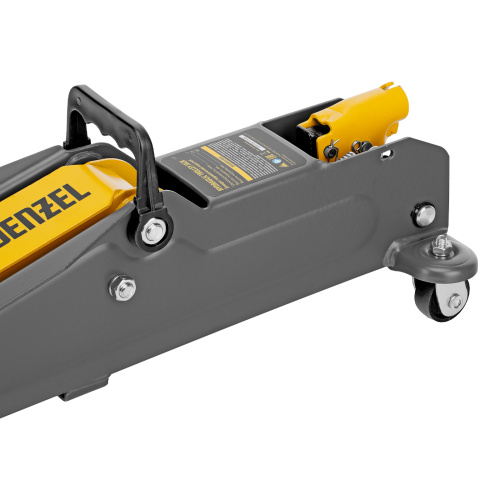 Домкрат гидравлический подкатной, 2 т, 135-385 мм, в пласт. кейсе Denzel по ценам производителя в Уфе с доставкой по всей России