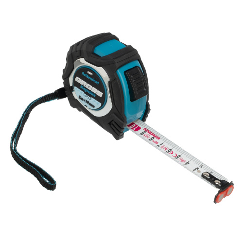 Рулетка Magnetisch 5 м х 19 мм,обрезиненный корпус,автоматическая фиксация,Нейлоновое покрытиеытие,зацеп с магнитом Gross по ценам производителя в Уфе с доставкой по всей России