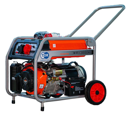 Генератор бензиновый 9,0 кВт 220В/380В с электростартером TOR KM13000HE по ценам производителя в Уфе с доставкой по всей России